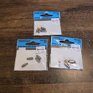 Pioneer Standard 8mm Extension Posts Lot of 3 for Post Bound Photo Albums